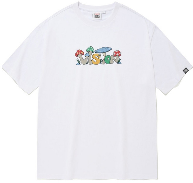 VISION STREET WEAR 男女通用 Mushroom T恤 VS2202ST13WH