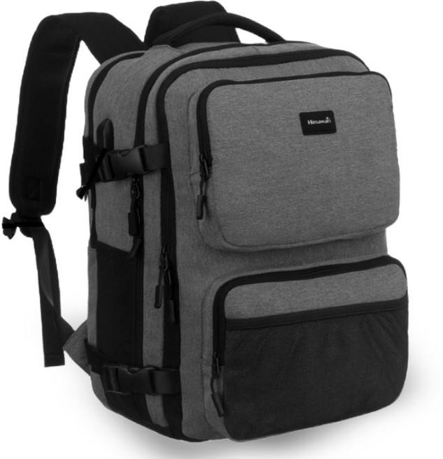 히마와리 멀티수납 방수 네모 백팩 No.2301, 그레이, 1개