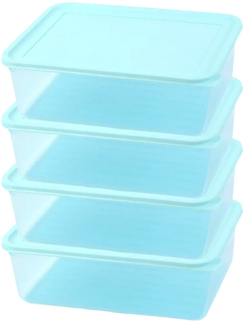 생활엔 뉴 말랑핏 심플 냉동실 정리용기 5호 2.3L, 4개, 단품