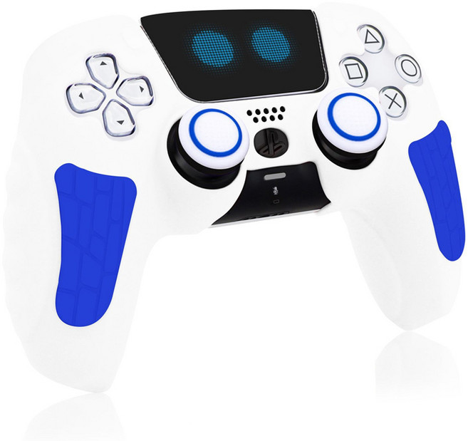 호후 플스5 PS5 프로 슬림 컨트롤러 듀얼센스 엘리츠 실리콘 그립 케이스, 아스트로봇, 1개