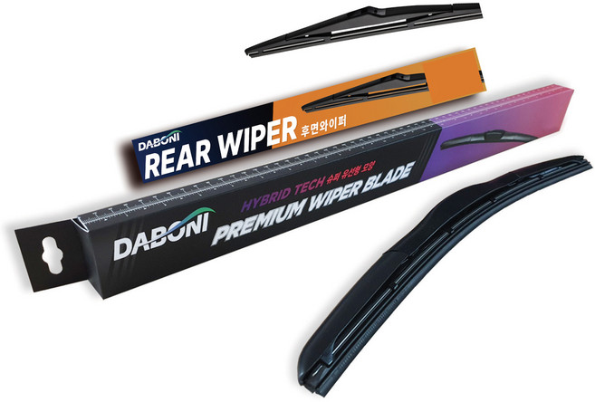 다보니 하이브리드 RV 엔 SUV 차량 와이퍼 전면 + 후면 세트, 올뉴 K3 GT-19년이후