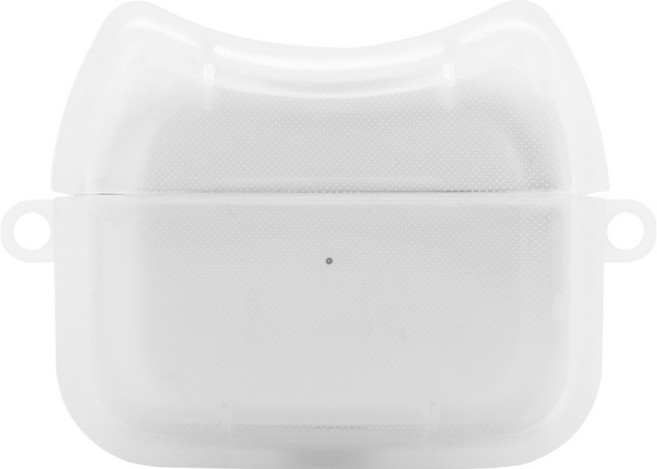 구스페리 고양이귀 에어팟 케이스, 에어팟프로 2, 반투명, 1개