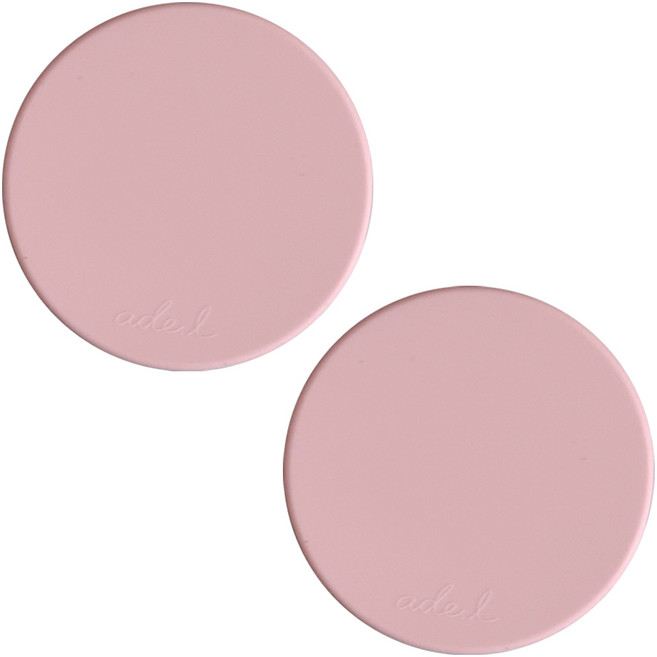 에이드엘 호떡 실리콘 컵받침, 인디핑크, 2개