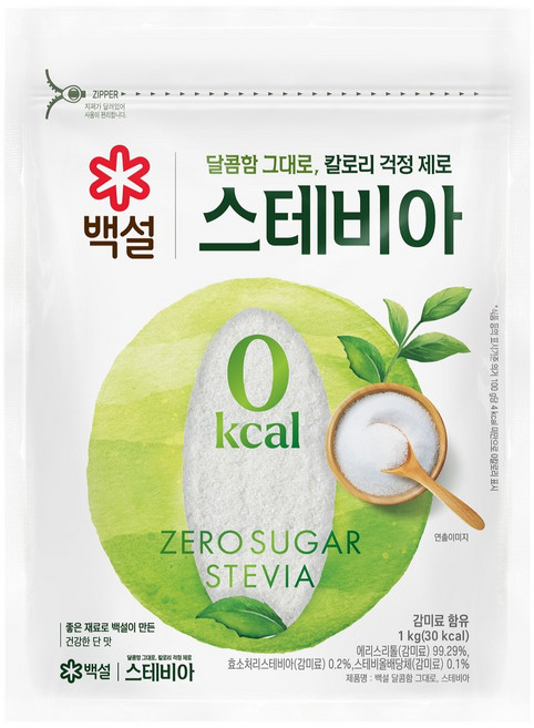 백설 달콤함 그대로 스테비아, 1kg, 1개