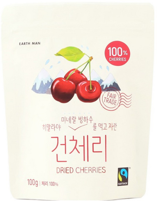 어스맨공정무역 히말라야 건체리, 100g, 1개