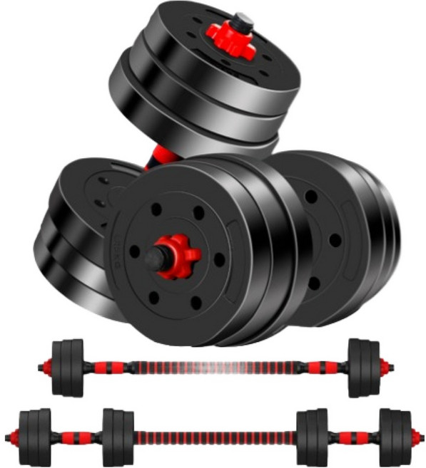 피티즘 무게조절 덤벨 바벨 세트, 20kg, 1세트