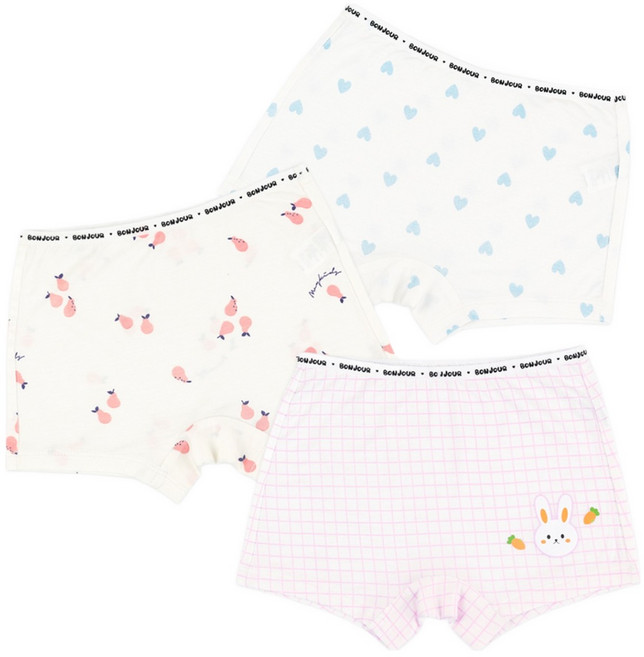 메이키즈 여아용 프레쉬레빗 모달 드로즈 3종 세트