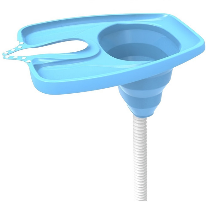 뉴실버 접이식 노인 환자 임산부 샴푸 헤어 케어 머리감기 받침대, 1개