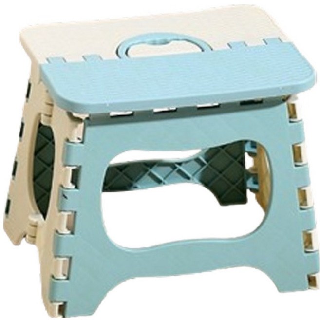 앞날창창 야외 접이식 간이 경량 의자 스툴 M, 스카이, 1개