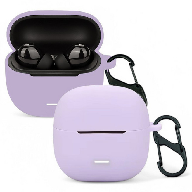 샤오미 레드미 버즈6 라이트 하우징 컬러 슬림핏 케이스, 퍼플, 1개