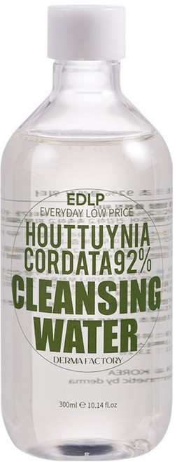더마팩토리 EDLP 어성초 92% 약산성 노워시 미셀라 클렌징 워터, 1개, 300ml