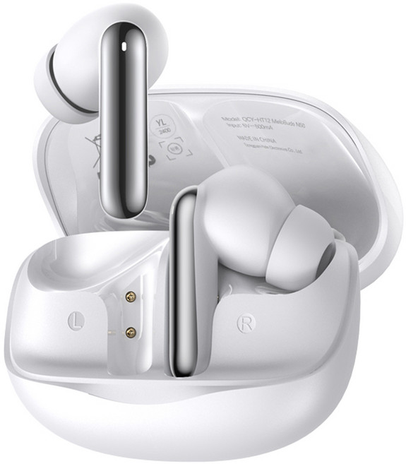 QCY ANC 노이즈 캔슬링 블루투스 이어폰, QCY-HT12 MeloBuds N50, 화이트