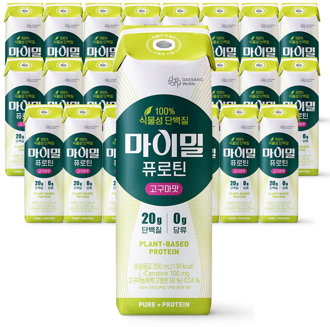 마이밀 정품 퓨로틴 고구마맛, 250ml, 24개