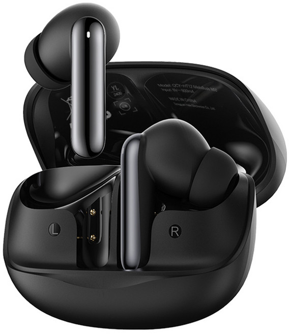QCY ANC 노이즈 캔슬링 블루투스 이어폰, QCY-HT12 MeloBuds N50, 블랙