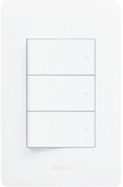르그랑 타비앙 3구 스위치 Simple 화이트, 1개