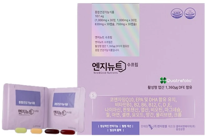 엔지뉴트 수프림 영양제, 30회분, 1개 - 쿠팡