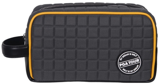PGA투어 네오프렌 엠보 파우치, 그레이, 1개