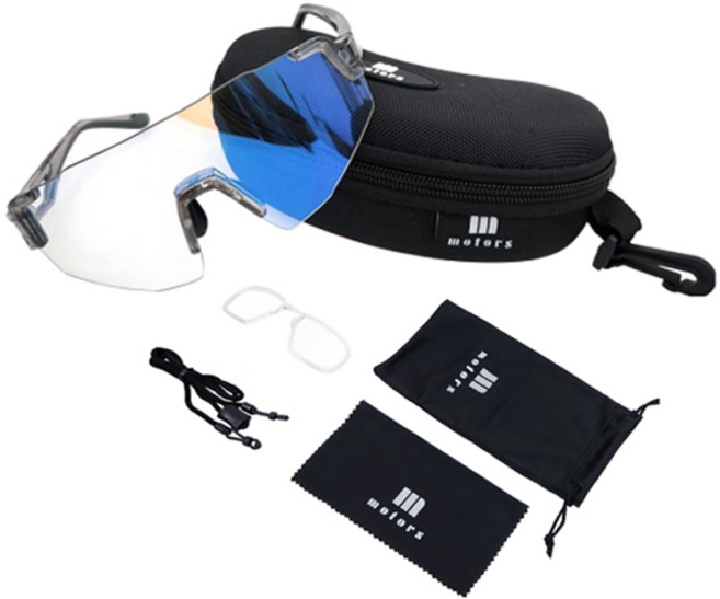 엠모터스 골프 러닝 마라톤 야구 스포츠 변색 렌즈 선글라스 M500, OCEAN BLUE, 1개