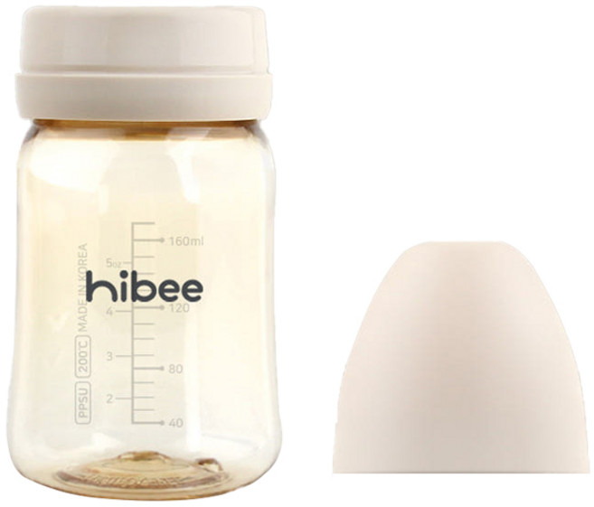 하이비 유아용 에잇벤트 PPSU 노꼭지 젖병, 베이직 샌드, 170ml, 1개