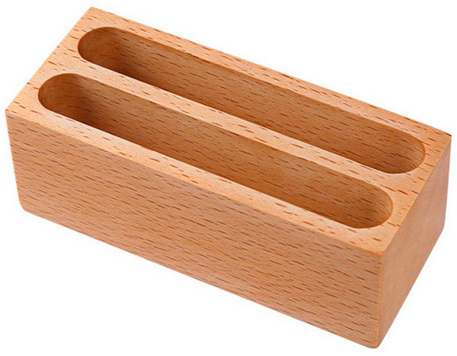 썸즈마인 모던 명함꽂이 느티나무, 1개, 2단