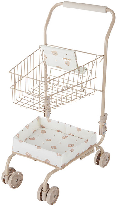 플레이맥스 담담이 장난감 쇼핑카트, 브라운, 1개