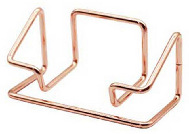 썸즈마인 메탈 명함꽂이 로즈골드 100mm, 1개, 1단