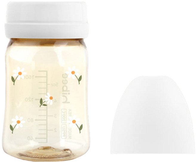 하이비 유아용 에잇벤트 PPSU 노꼭지 젖병, 데이지 화이트, 170ml, 1개
