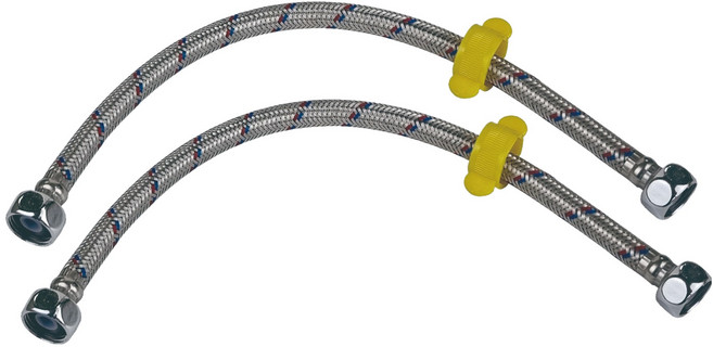 용호금속 세면기 연결 고압호스 샬럿13, 2개