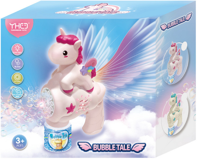 씽크토이 씽크 버블버블 유니콘 버블건, 1개, 혼합색상