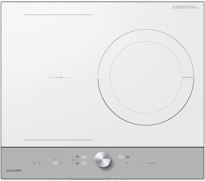 쿠첸 IH FLEX 대화구 올파워 인덕션 3구 그레이 방문설치, CIR-EW33KD1B1, 빌트인