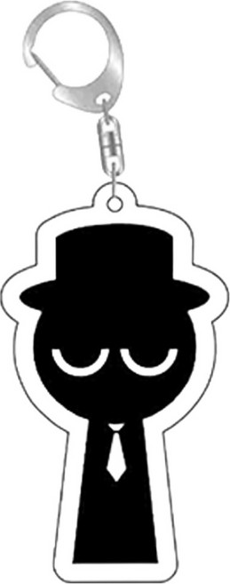 아트조이 스프런키 아크릴 키링, 1개, 실크햇블랙