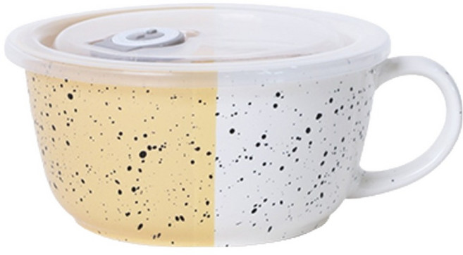 아르딘 에센셜 밀폐 라면기, 1개, 사바나 옐로우