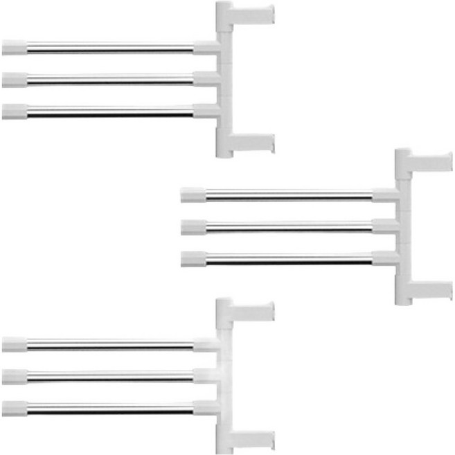 해강코퍼레이션 접이식 행주건조대 3단, 혼합색상, 3개
