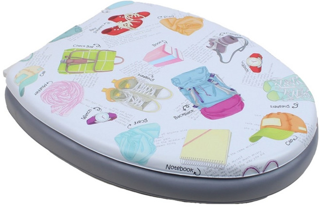 투투파파 쿠션 소프트 에오스 변기커버 일반형 O형, 그레이, 1개