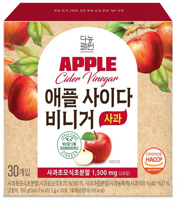 다농원 애플사이다비니거 사과맛 30p, 150g, 1개