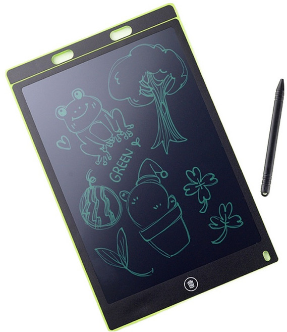 지니큐 전자노트 보드 칠판 드로잉패드 185 x 285 x 6 mm, LCD-K1200, 그린