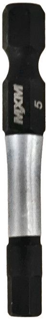 MXM TOOLS 抗衝擊單頭六角型起子頭 MB26051 50 x 5mm 5支, 1組