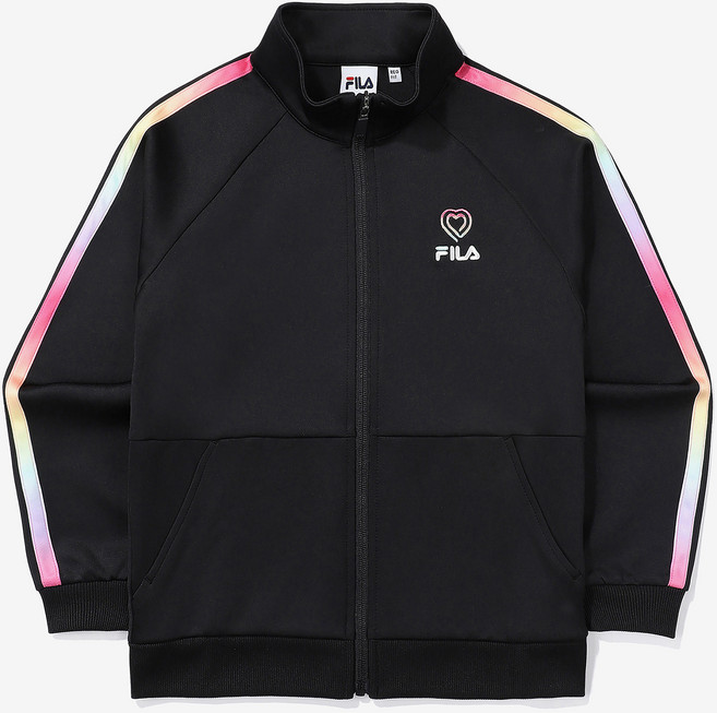 휠라키즈 여아용 걸스 레인보우 하트 집업 FK2FTF1110F