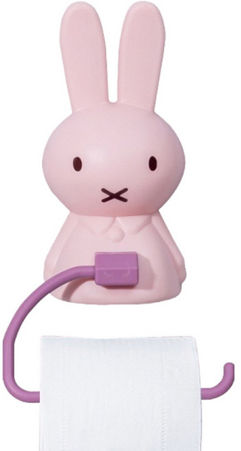 피어니스트 토끼 심플 욕실 휴지걸이, 핑크, 1개