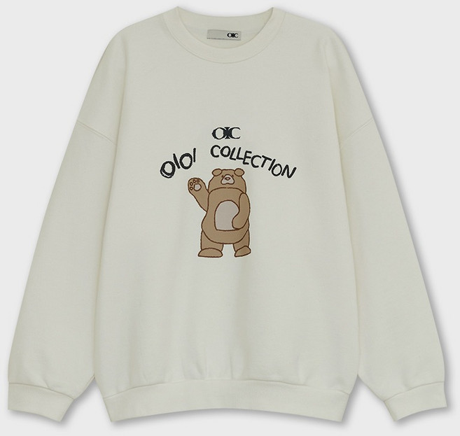 Oioicollection 女款 Hello Bear 大學T OK1C1MSW20
