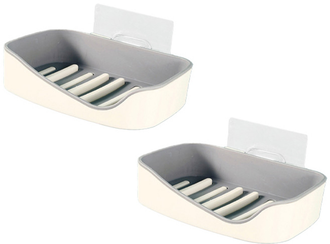 북유럽 스타일 무타공 비누케이스, 8, 2개