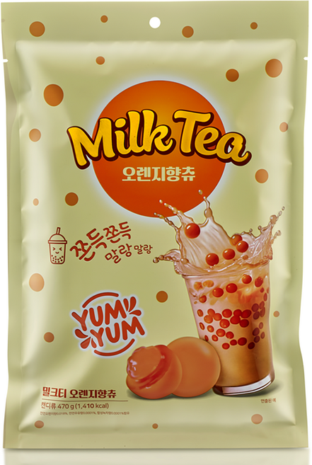 밀크티 오렌지향 츄, 470g, 1개