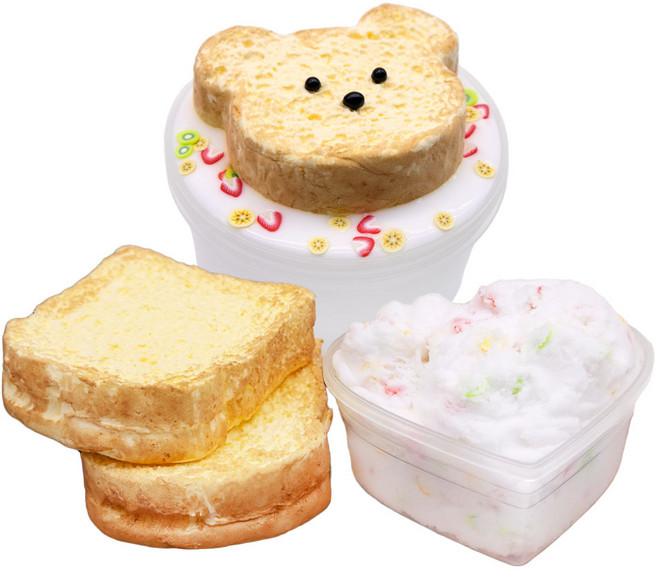 아트니즘 따끈듀오 슬라임 후르츠곰 120ml + 구름샌드 100ml + 점토 3p 세트, 혼합색상, 1세트