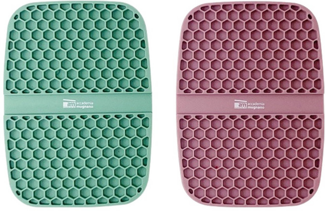 am 이태리 실리콘 냄비 손잡이 앤 받침 137 x 98 mm, 그린, 인디핑크, 1세트