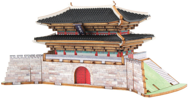 영공방 미니 숭례문 DIY 입체퍼즐 우드모형, 1개