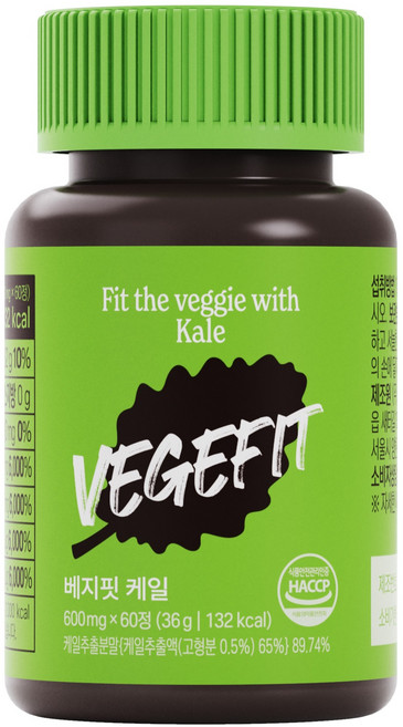 베지핏 케일 스피루리나 건강환 60p, 1개, 36g