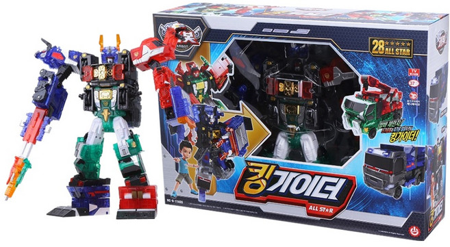 헬로카봇 킹가이더 올스타 변신로봇 세트, 혼합색상, 1개