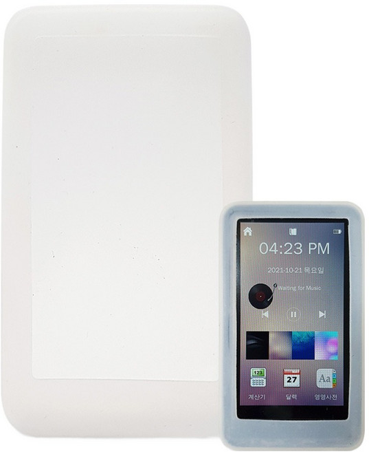 에듀플레이어 MP3플레이어 실리콘 케이스, 반투명, 1개, EM500 전용 실리콘케이스