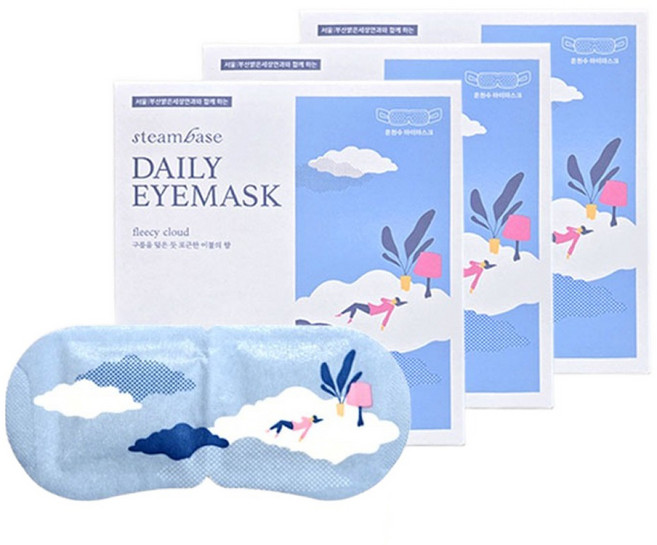 스팀베이스 데일리 아이마스크 구름이불향, 5개입, 3개