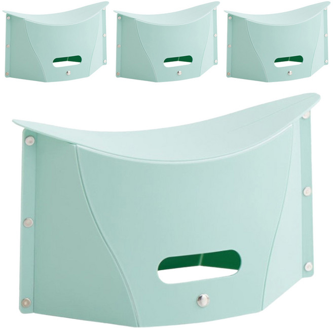 withWIN 휴대용 접어보관 간이의자 소형, 그린, 4개